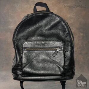Vintage Coach Daypack Pebbled Leather Backpack 'Black' F23247 Pre-Owned